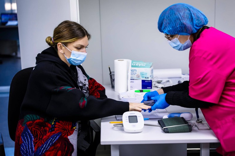 Simona Halep s-a vaccinat anti-COVID. Foto: CNCAV / Gabriel Chiriloiu