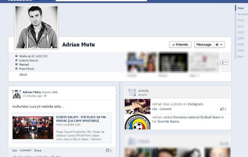 Cine mai e ca el? Mutu postează manele pe Facebook: "Le ascult cu plăcere" Vezi ce melodie a ales!
