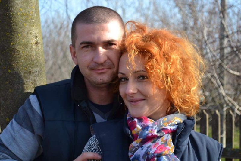 Gheorghiță și Teodora, cândva fericiți, într-o poză de familie. Foto: Arhivă personală