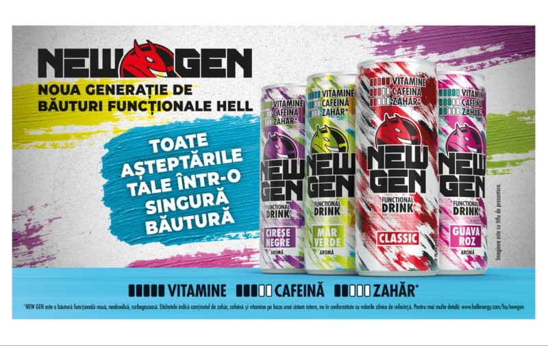 HELL NEW GEN, noua generație de băuturi funcționale de la HELL, este aici