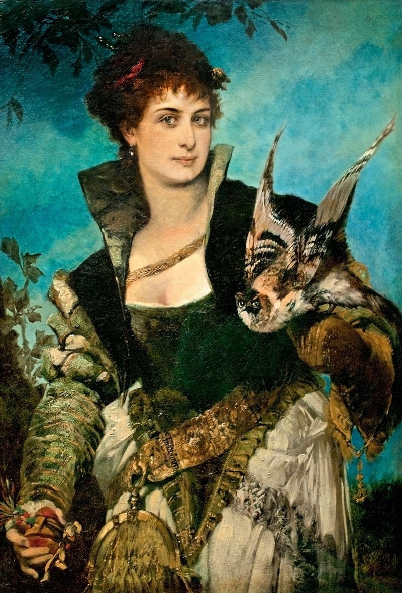 Tabloul „Șoimărița”, realizat de Hans Makart, a fost cumpărat în 1937 de comerciantul de artă Karl Haberstock de la o galerie din Viena și vândut ulterior pentru Adolf Hitler. Acesta i l-a oferit cadou lui Hermann Göring, pe 12 ianuarie 1938, de ziua sa de naștere. Sursă foto: Profimedia Images