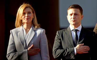 Olena Zelenska și Volodimir Zelenski, înainte de război Foto: EPA