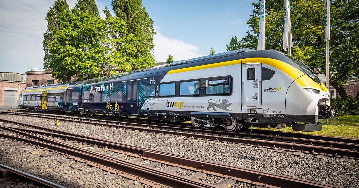 Un tren cu hidrogen in Germania pe șine