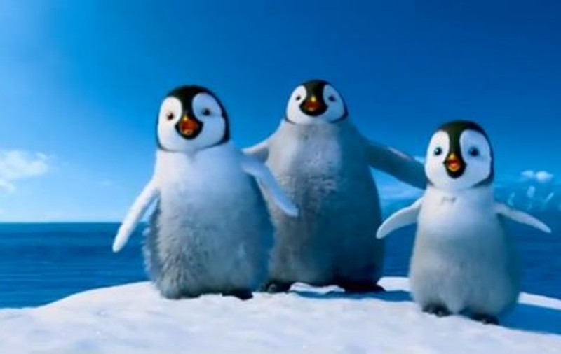 Brad Pitt, Robin Williams și Pink cântă "Dragostea din tei" în "Happy Feet 2 3D"