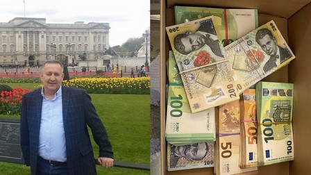 Peste 500.000 de euro au fost găsiți ascunși de șeful ARR Colaj: Facbook/Cristian Anton// Observator News