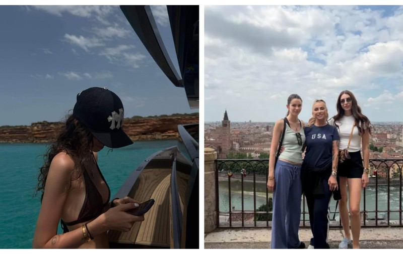 Imagini cu fata cea mare a Anamariei Prodan în costum de baie, pe un iaht. Rebecca se află în vacanță cu iubitul ei