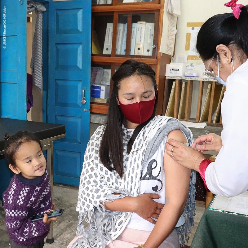 Majoritatea adulților au fost deja vaccinați FOTO: Unicef/Facebook