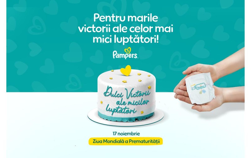 Pampers celebrează micii luptători născuți prematur și continuă donația anuală de scutece către maternități