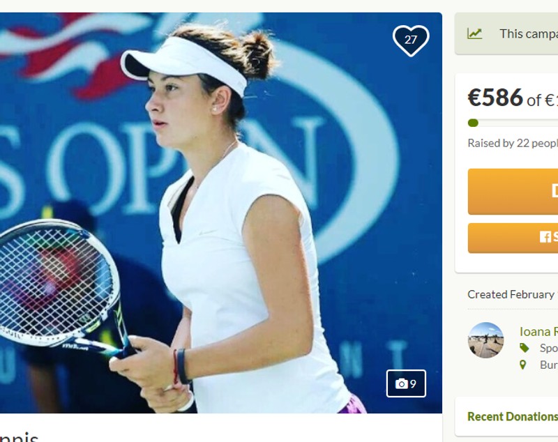 Ioana Loredana Roșca, câștigătoarea probei de dublu junioare la Roland Garros 2014, luptă ca să poată juca tenis. E studentă, a lucrat barmaniță în Spania și strânge bani pe internet