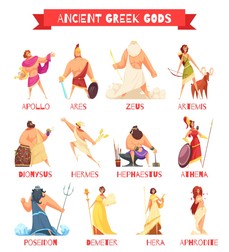 Zei și zeița din mitologia greacă