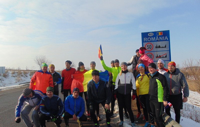 Au alergat cu tricolorul până la frontiera cu Republica Moldova, de Mica Unire FOTO&VIDEO