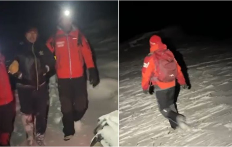 Turistul iranian care s-a rătăcit pe Platoul Bucegi a fost găsit după aproape 12 ore de căutări. VIDEO