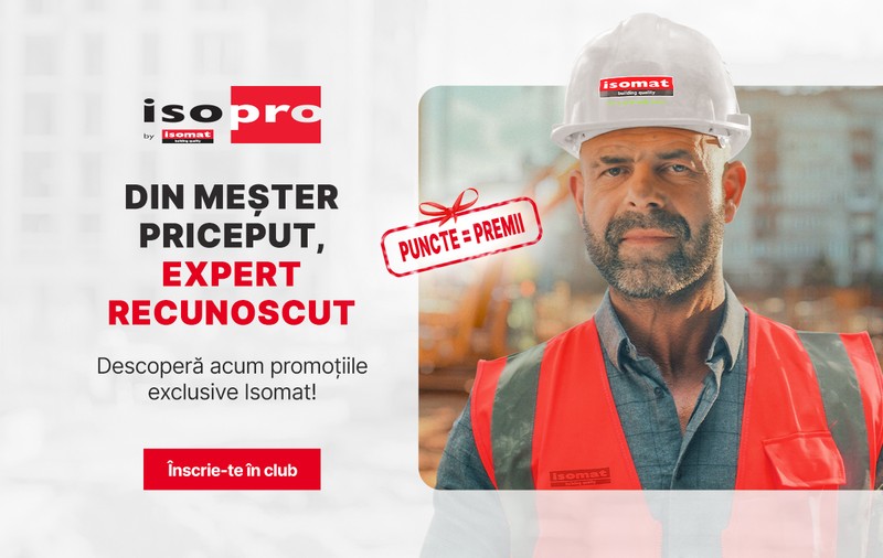 ISOMAT lansează clubul IsoPro by Isomat – sprijinul dedicat profesioniștilor din construcții