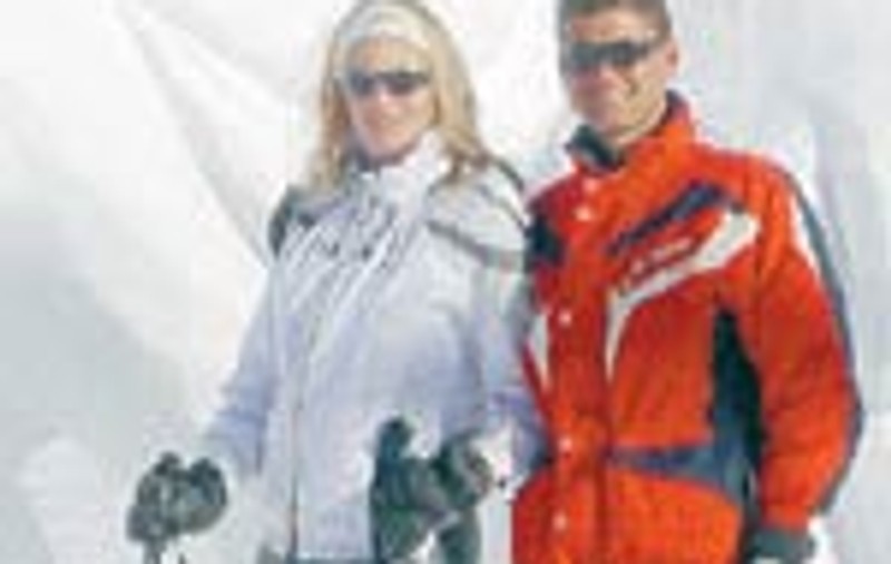 Valentina Pelinel si Cristi Boureanu au schiat in Austria