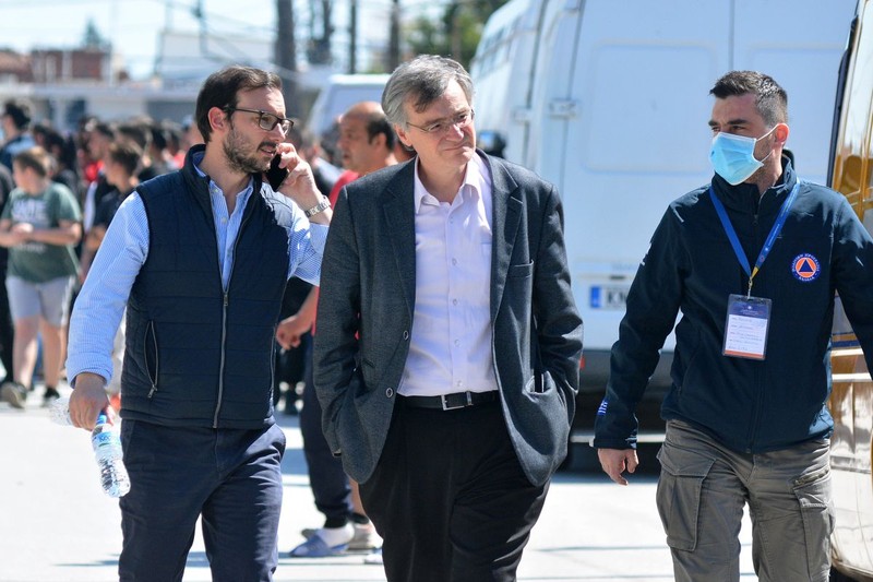 Sotiris Tsiodras a devenit un eficient purtător de cuvânt al Ministerului Sănătății FOTO: EPA