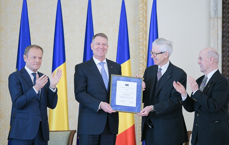 FOTO | Klaus Iohannis a primit premiul european "Coudenhove-Kalergi" pentru anul 2020