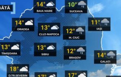 Vremea de mâine 17 octombrie. Iarna îşi intră deja în drepturi. Ninsori şi rafale puternice în mai multe zone