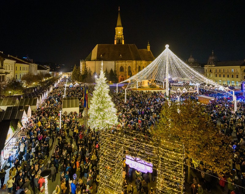 FOTO| Târgul de Crăciun din Cluj-Napoca, între cele mai frumoase 20 din Europa