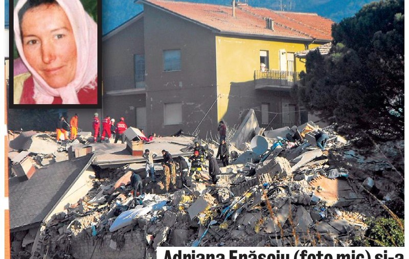 Patru români, morţi în cutremurul din Italia, au fost aduşi acasă
