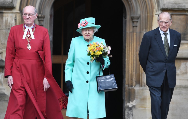 Regina Elisabeta a II la slujba de Paște alături de William și Kate