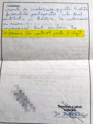 Familia a păstrat biletul de ieșire. La fel ca la alți pacienți, recomandarea era să vină la 3 săptămâni