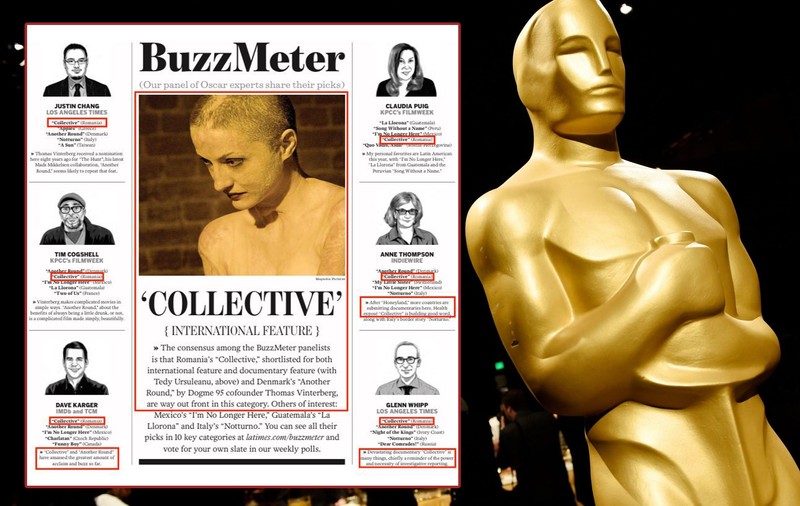 Începe votul secret pentru lista Oscar: competiție infernală pentru „Colectiv”. În 65 de ani, doar trei documentare au prins nominalizarea la Film Internațional!