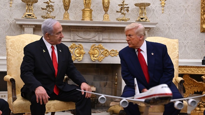 Întâlnirea dintre Donald Trump și Benjamin Netanyahu, din 2025. Imagine cu caracter ilustrativ Foto: Hepta