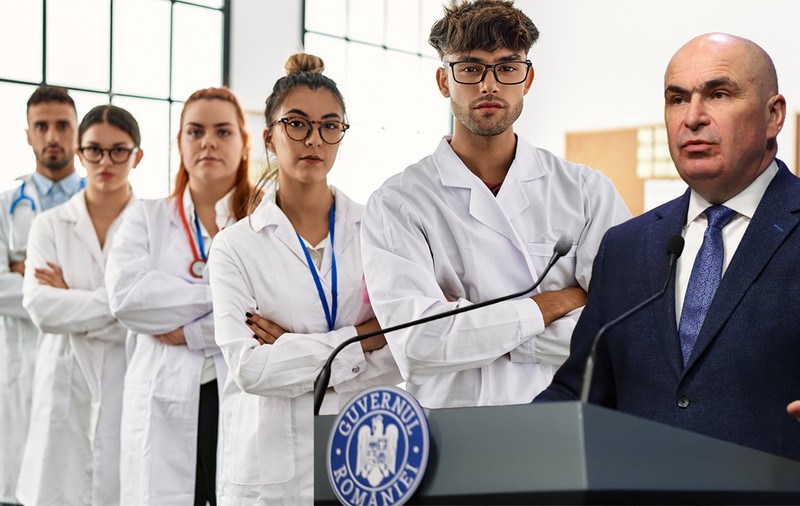 Viitori doctori, revoltați de ideea premierului Bolojan ca absolvenții de Medicină să rămână obligatoriu în țară „câțiva ani”: „Nu noi am părăsit România, ci România ne-a părăsit pe noi”