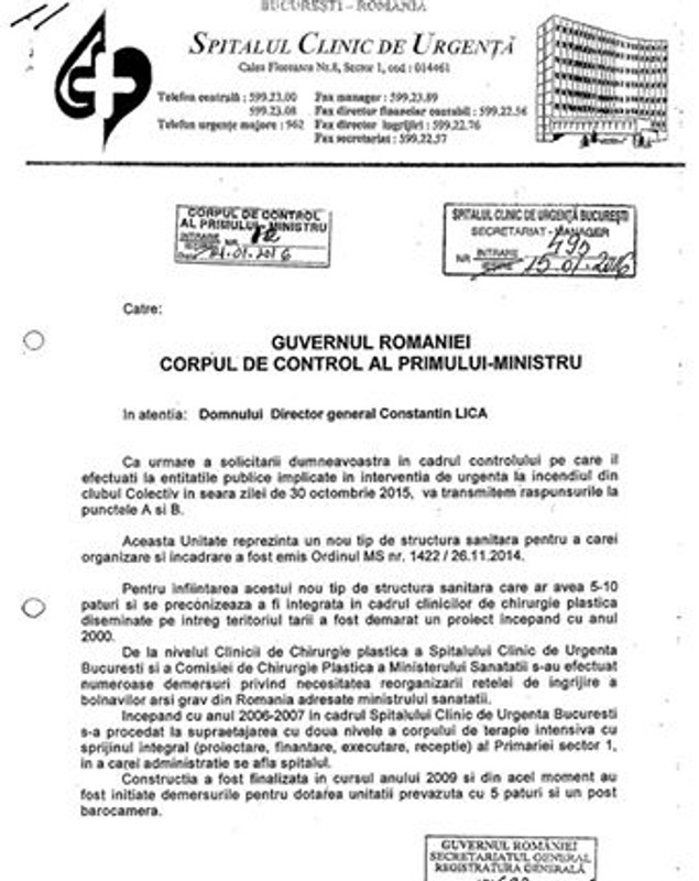 Dosarul Colectiv | Nereguli găsite în documentele oficiale după verificările Corpului de Control al Guvernului