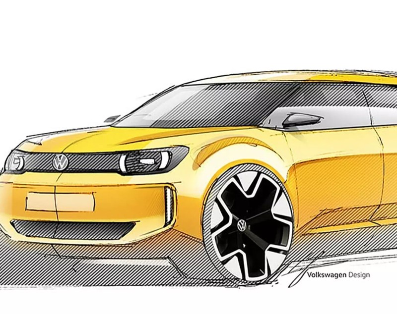 Volkswagen a dezvăluit prima imagine cu cea mai accesibilă mașină electrică. Va fi lansată în 2027