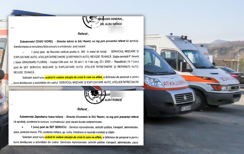 DOCUMENTE. Cum și-au inventat și rezervat posturi fixe de șef doi directori interimari dintr-o instituție de stat: „Având în vedere situaţia de criză în care ne aflăm”