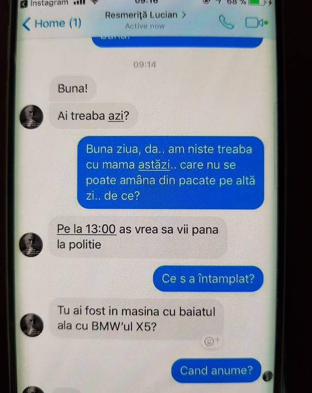 ANCHETĂ/ Un polițist din Vaslui amenință o șoferiță într-un mesaj privat pe Facebook: ”O să fii condamnată cu închisoare!” - FOTO