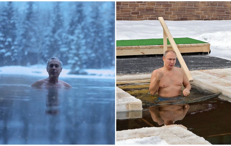 „Premierul AUR” l-a copiat pe Putin scăldându-se într-un lac rece, dar lacul era în Austria, iar ninsoarea a fost adăugată pe calculator!