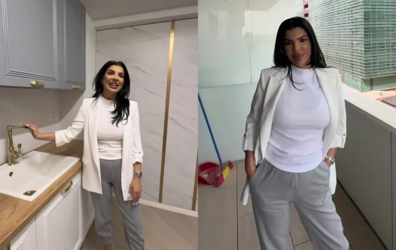 Imagini noi cu apartamentul Andreei Tonciu din Pipera. Vrea să vândă locuința, care e estimată la 250.000 de euro