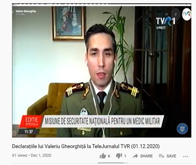 Captură din primul video postat pe canalul de YouTube Ro Vaccinare