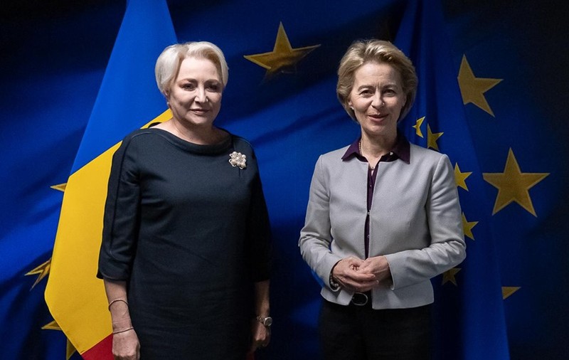 Viorica Dăncilă a discutat cu Ursula von der Leyen despre viitorul comisar european al României
