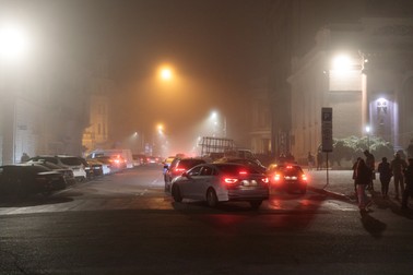 Odesa, în ceață, la finalul spectacolului
