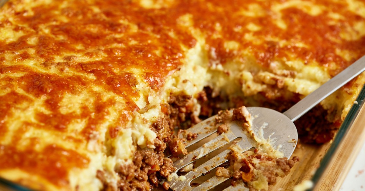 Caserola cu carne tocata si smantana la cuptor
