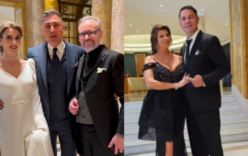 Mihai Albu și Elena Nechifor s-au căsătorit religios. Imagini de la petrecerea de nuntă, care a avut loc la restaurantul unui hotel de lux din București