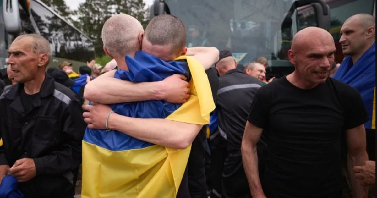 Ucraineni reîntorși din captivitatea rusă. Imagine cu caracter ilustrativ Foto: Telegram/ Volodimir Zelenski