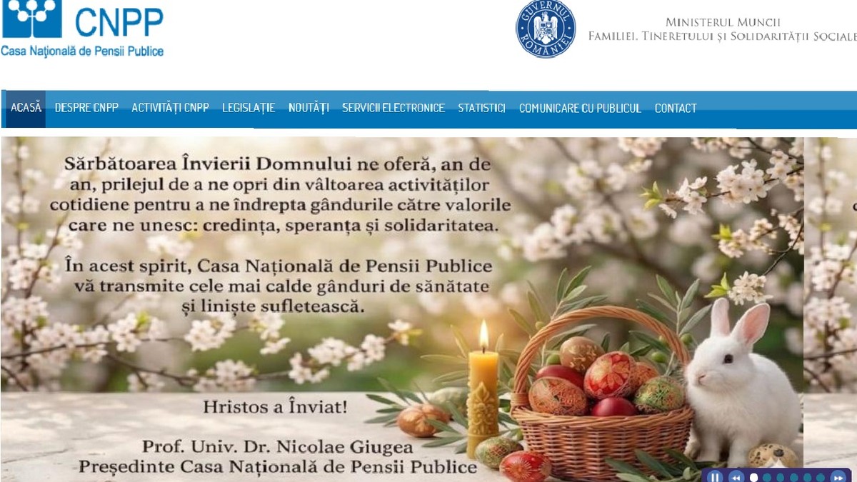 Urare Paste Fericit pe site-ul CNPP, în august
