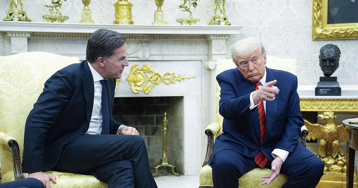Președintele SUA, Donald Trump, se întâlnește cu secretarul general al NATO, Mark Rutte