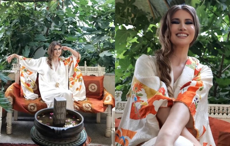 Cum arată terasa pe care și-a amenajat-o Iulia Albu. Imagini din casa istorică în care locuiește cu fiica ei