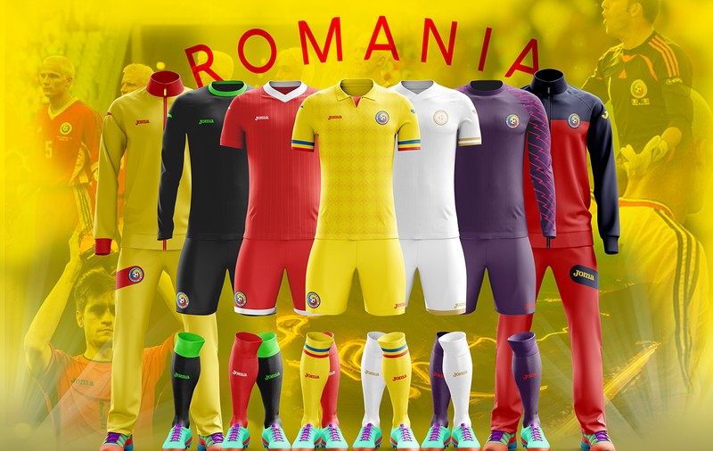Un designer din Vaslui a propus Federației Române de Fotbal noi modele de echipament pentru echipa națională | GALERIE FOTO