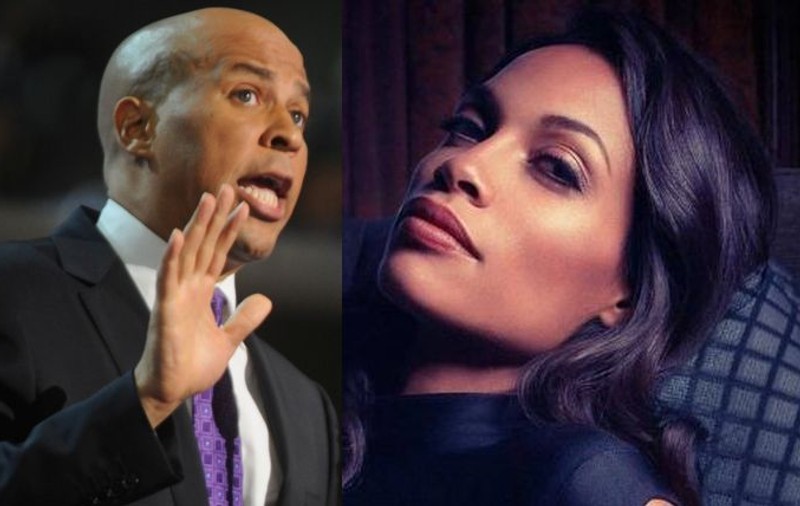 Actriţa Rosario Dawson are o relaţie cu senatorul Cory Booker, candidat la alegerile prezidențiale din SUA