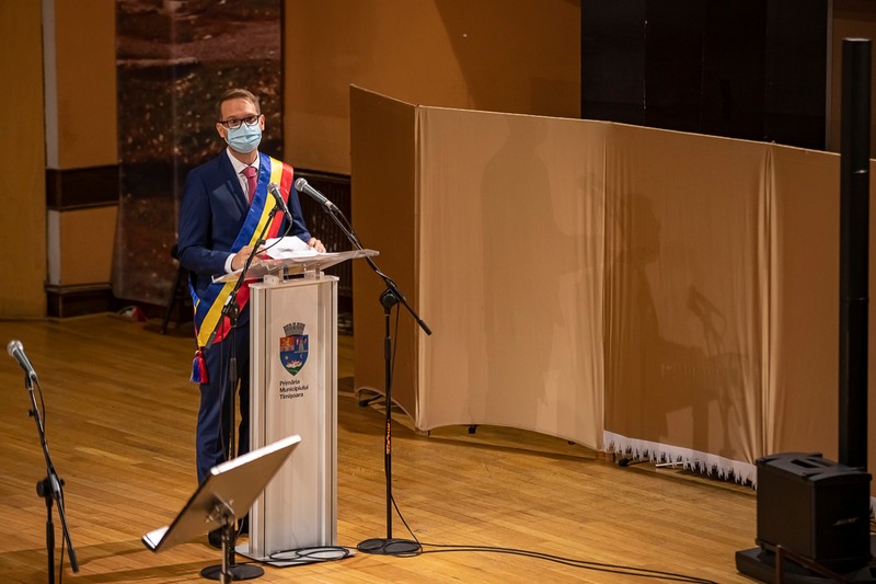 Primul discurs al lui Dominic Fritz în calitate de primar al Timişoarei
