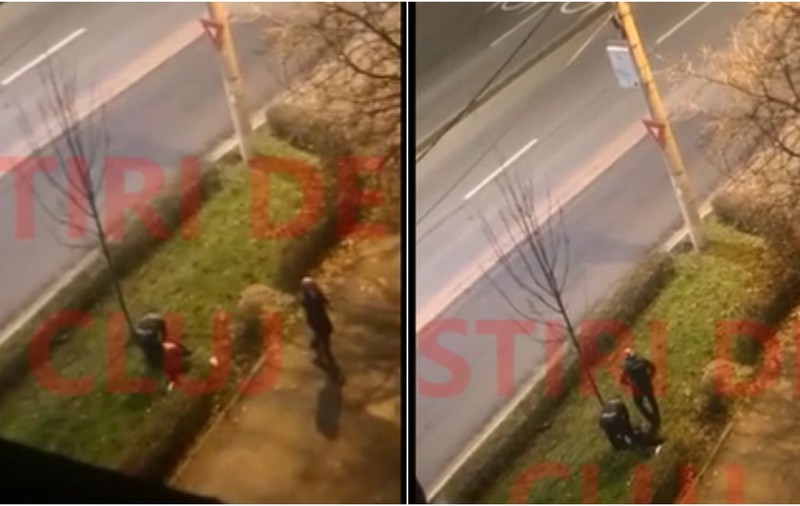 Anchetă internă la IPJ Cluj, după intervenția unor polițiști care au încătușat un tânăr care a făcut scandal și a încercat să fugă | VIDEO