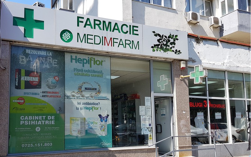 Farmacia MEDIFARM de pe şoseaua Giurgiului