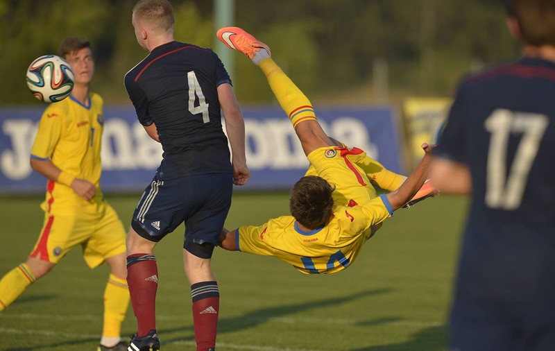 Dinamovistul Moldoveanu, gol de generic în amicalul România - Scoţia 1-1 / VIDEO