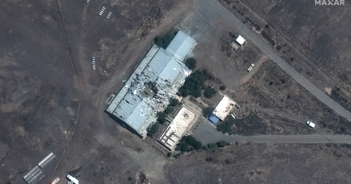 imagini din satelit ale Maxar Technologies arata un site nuclear iranian dsitrus